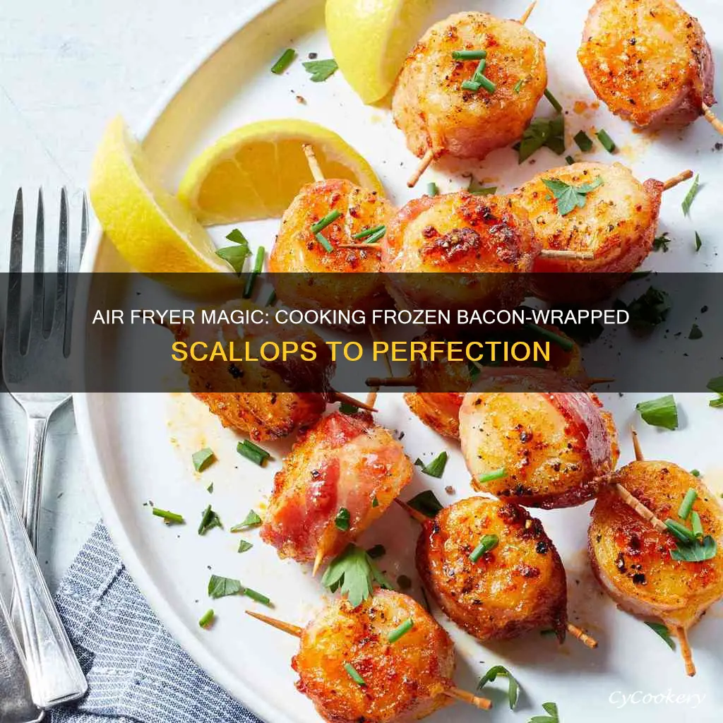 how to cook frozen bacon wrapped scallops in air fryer