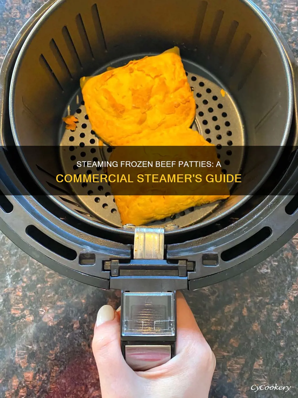 how to cook frozen beef patties in a commercial steamer