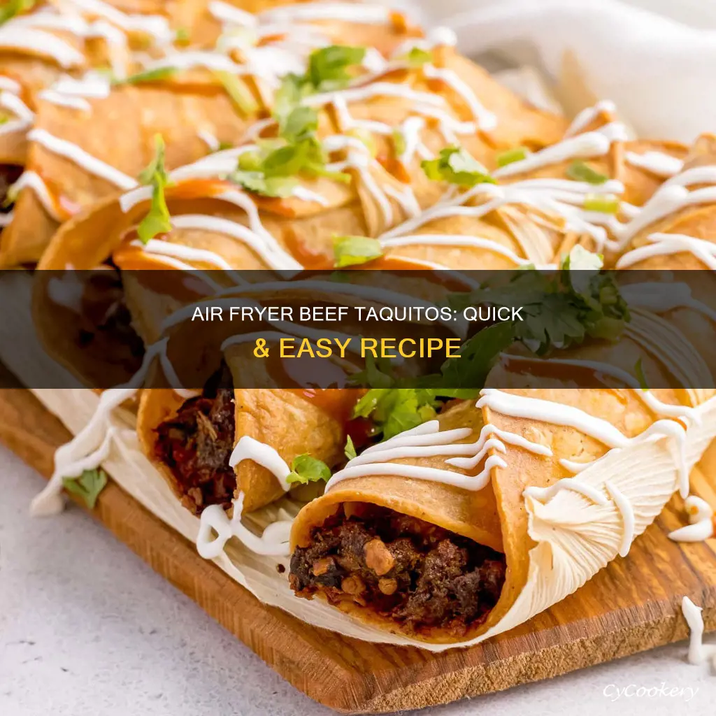 how to cook frozen beef taquitos in air fryer