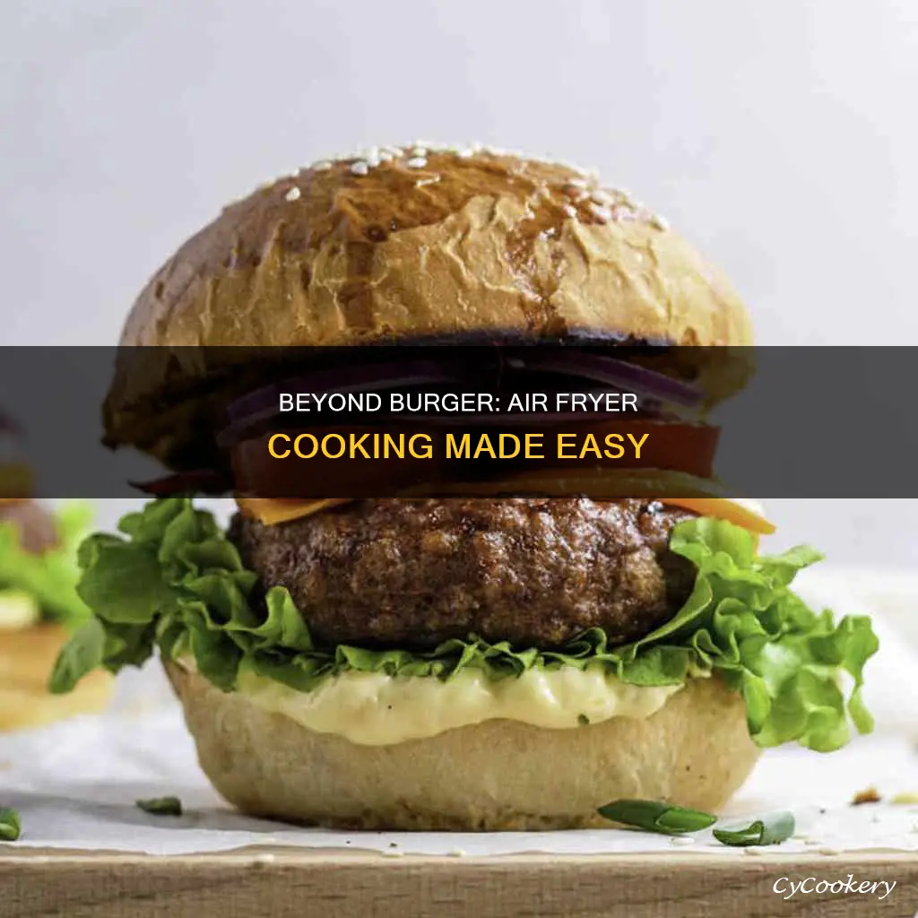 how to cook frozen beyond burger in air fryer