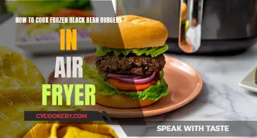 Air-Fryer Black Bean Burgers: Frozen to Fabulous