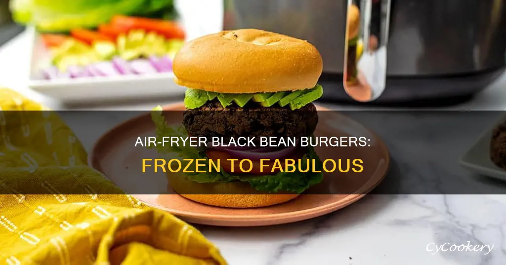 how to cook frozen black bean burgers in air fryer