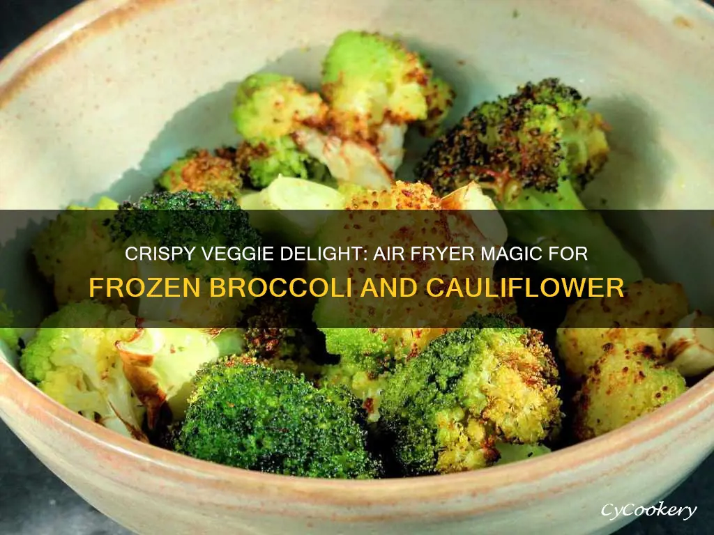 how to cook frozen broccoli and cauliflower in air fryer