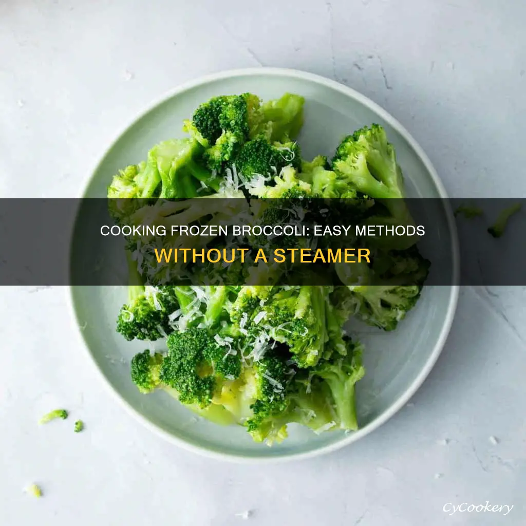 how to cook frozen broccoli without a steamer