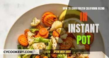 Cooking Frozen California Blend: Instant Pot Magic