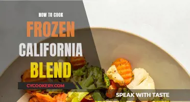 Easy Cooking: Frozen California Blend, Quick and Tasty!