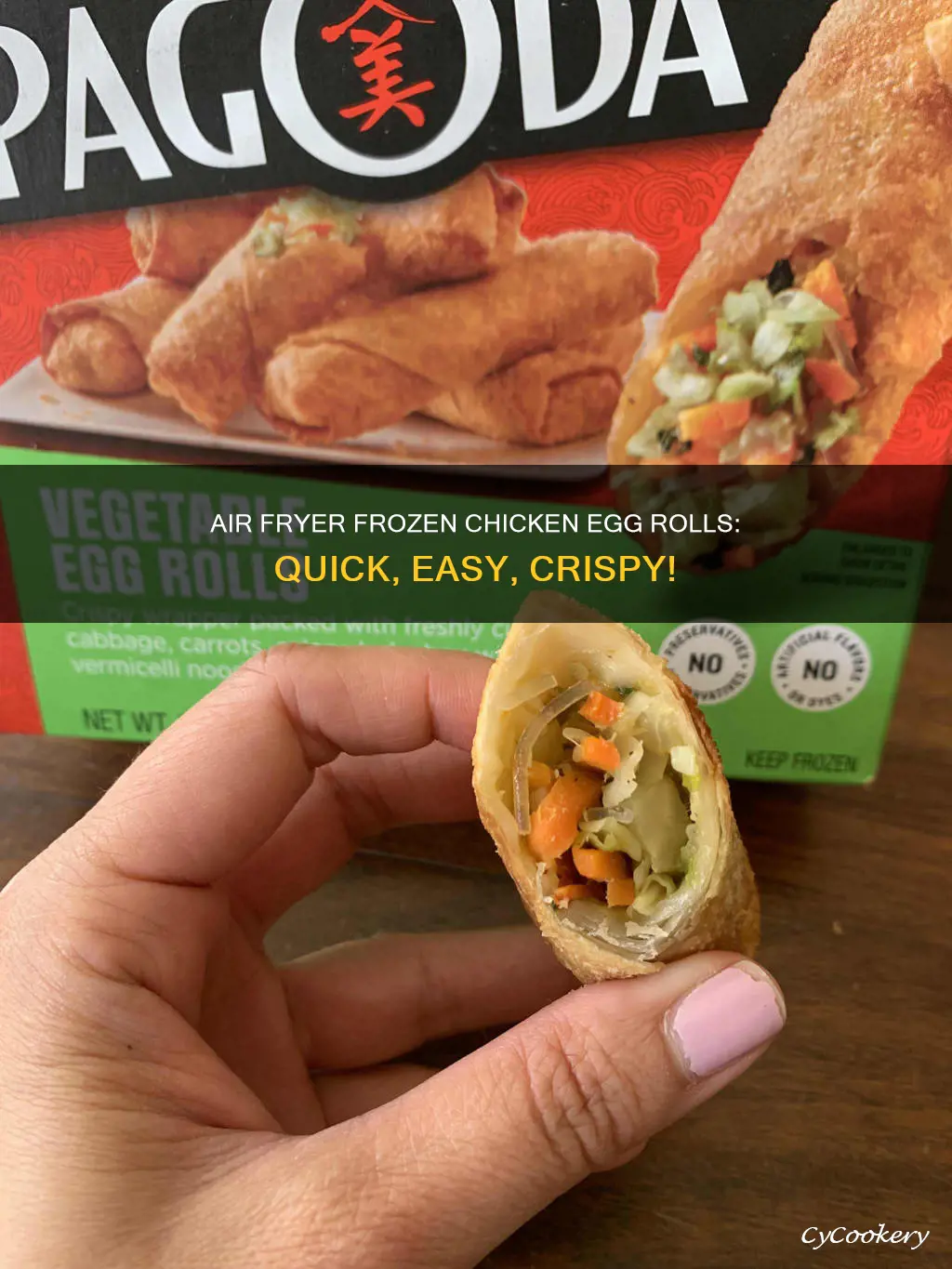 how to cook frozen chicken egg rolls in air fryer