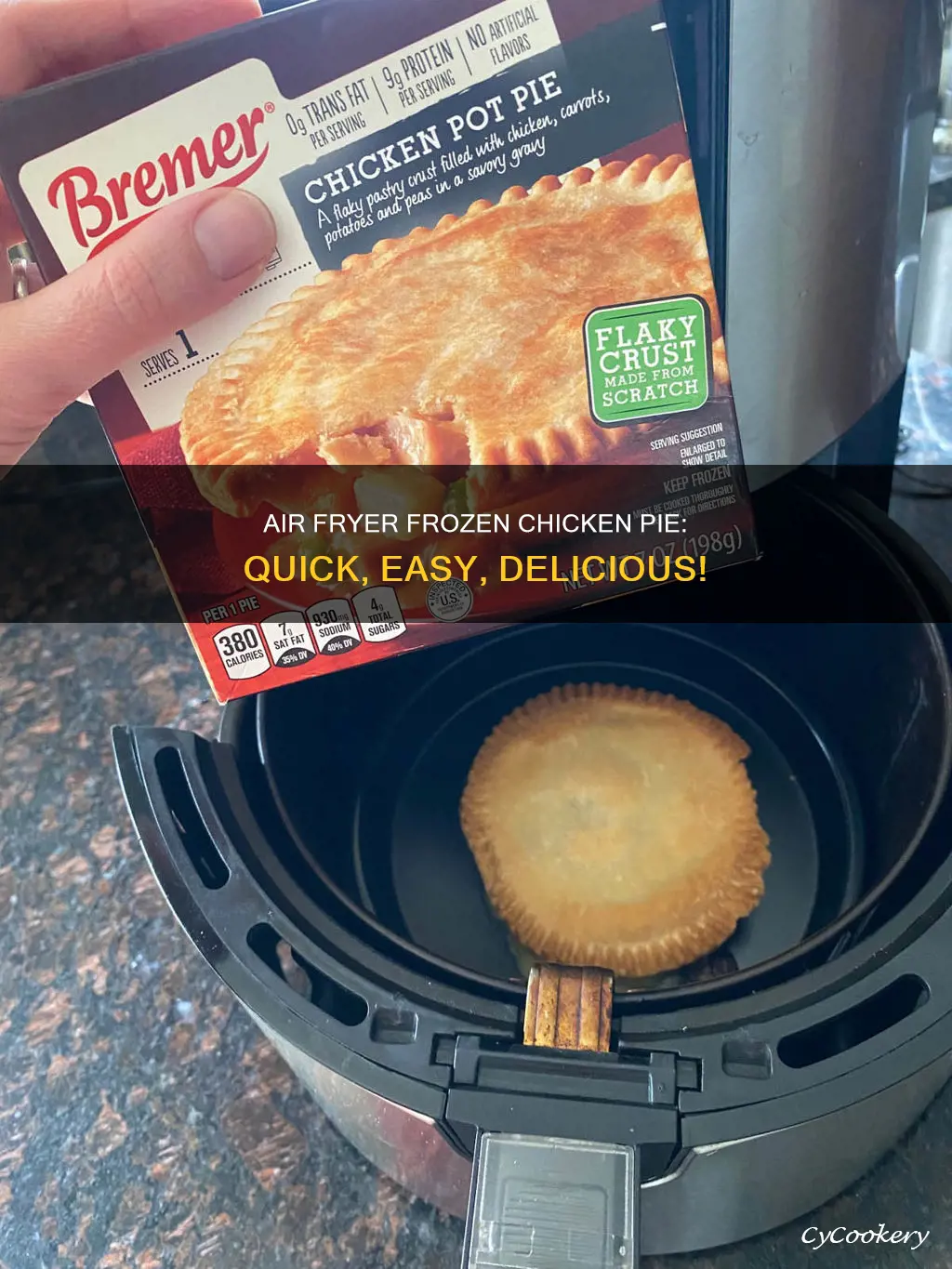 how to cook frozen chicken pie in air fryer