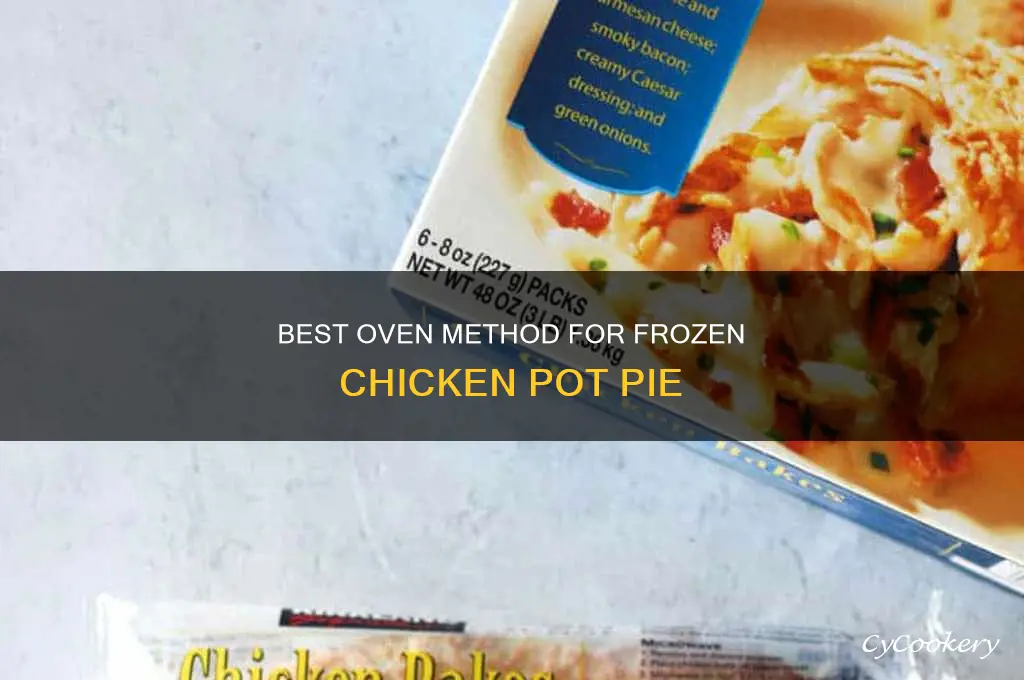 how to cook frozen chicken pot pie in oven