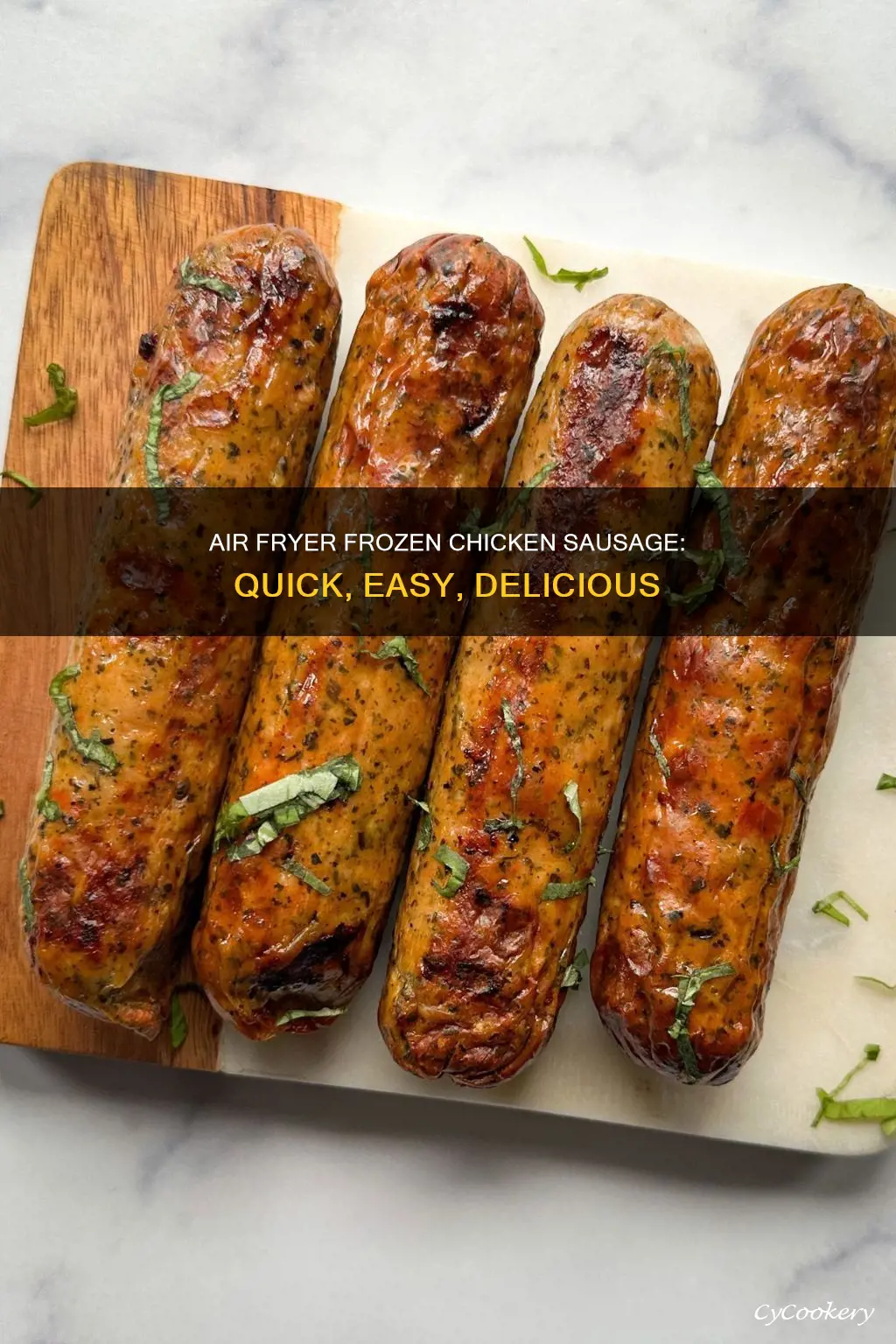 how to cook frozen chicken sausage in air fryer
