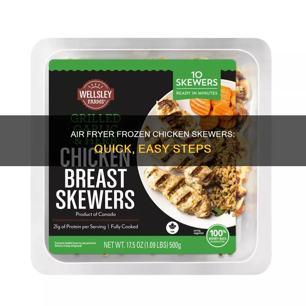 how to cook frozen chicken skewers in air fryer