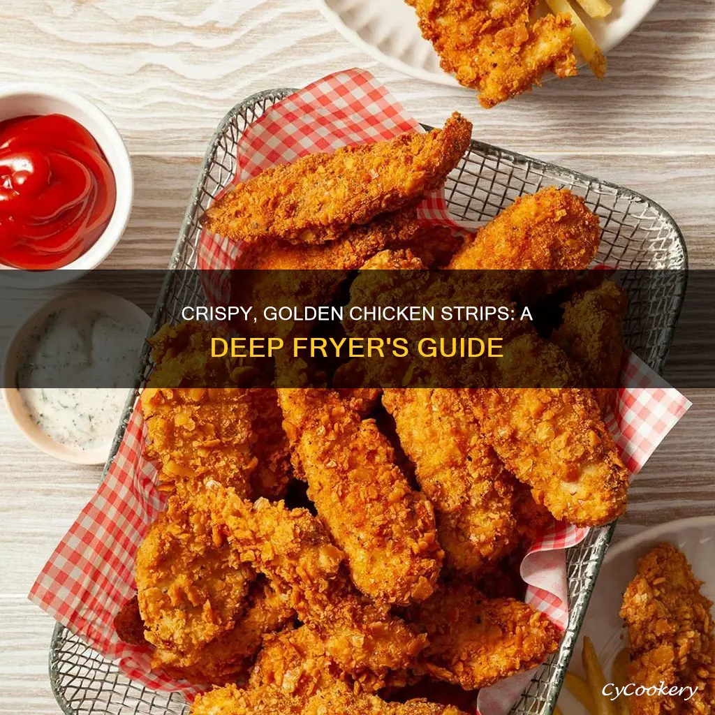 how to cook frozen chicken strips in a deep fryer