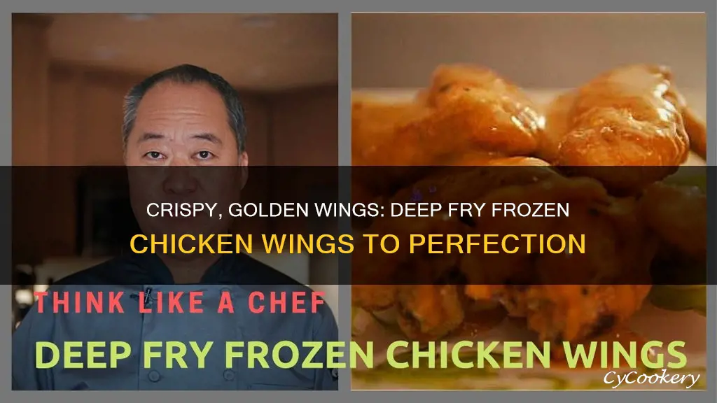 how to cook frozen chicken wings in a deep fryer