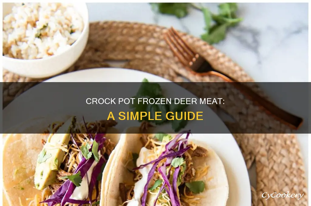 how to cook frozen deer meat in crock pot