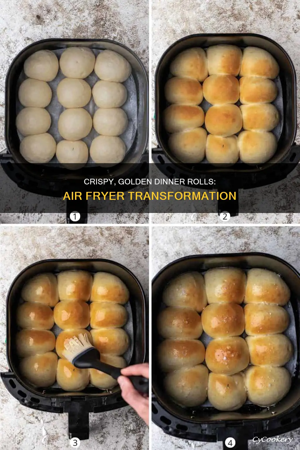 how to cook frozen dinner rolls in air fryer