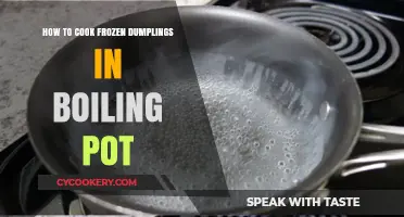 Cooking Frozen Dumplings: A Boiling Pot Guide