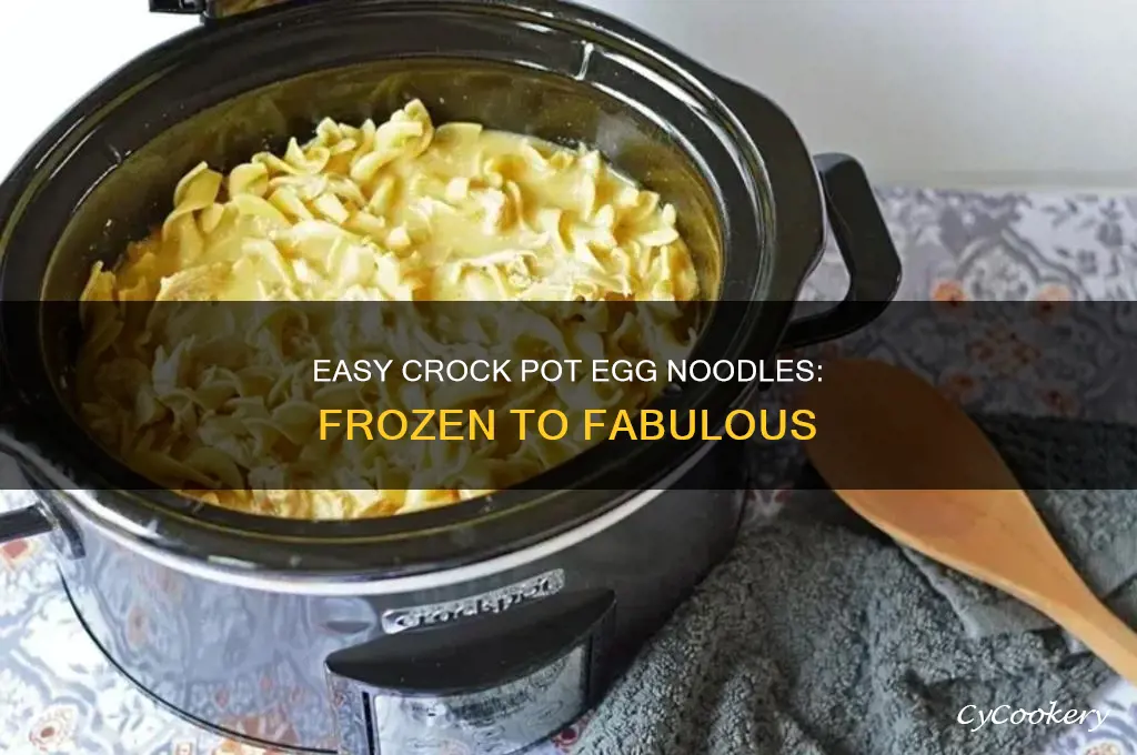 how to cook frozen egg noodles in a crock pot