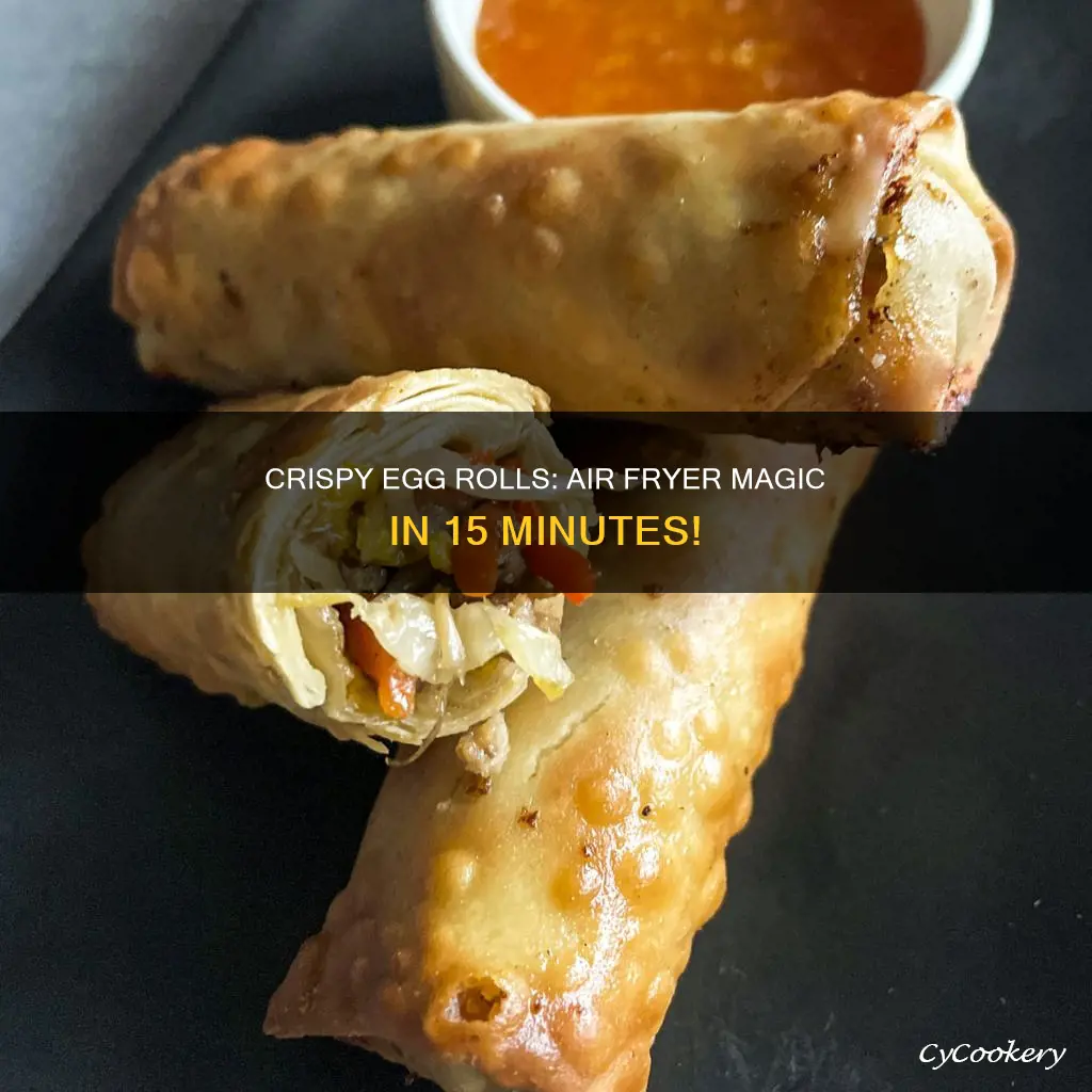 how to cook frozen egg rolls in air fryer