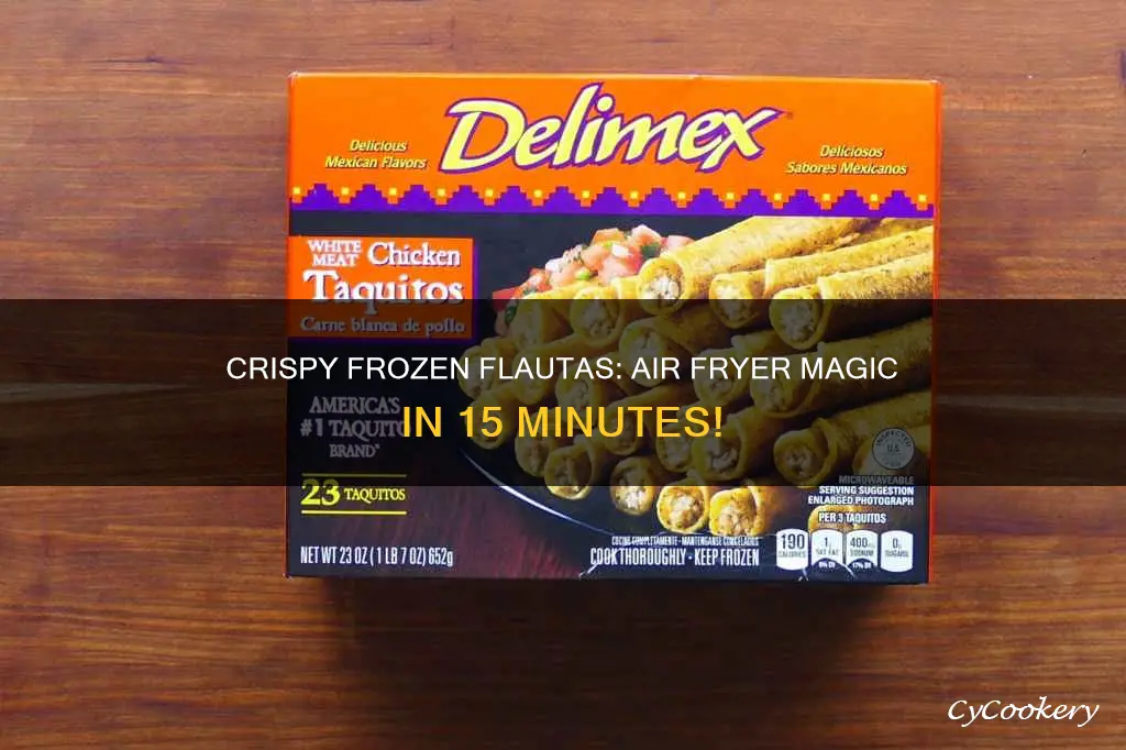 how to cook frozen flautas in the air fryer