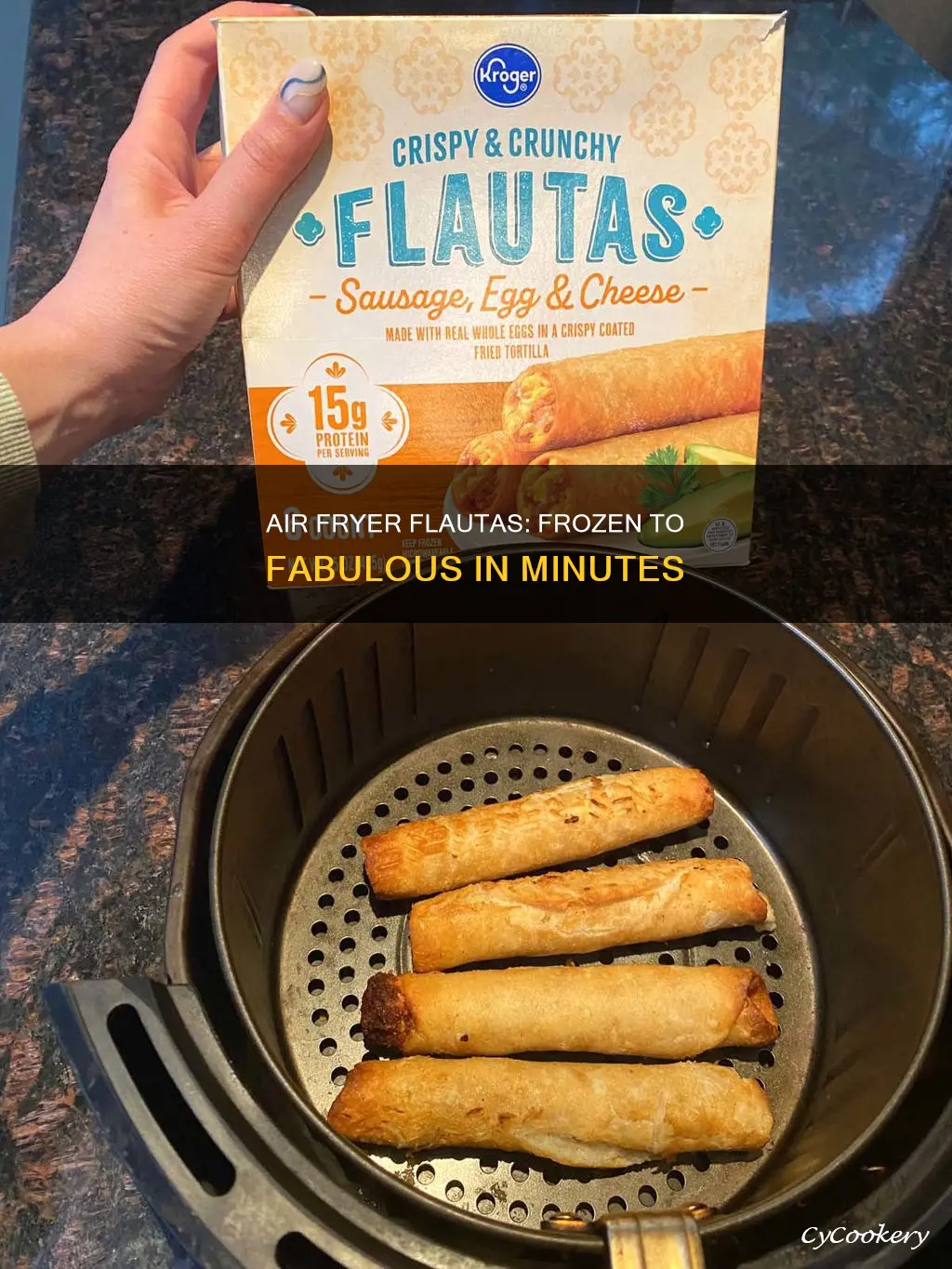 how to cook frozen flautas in the air fryer