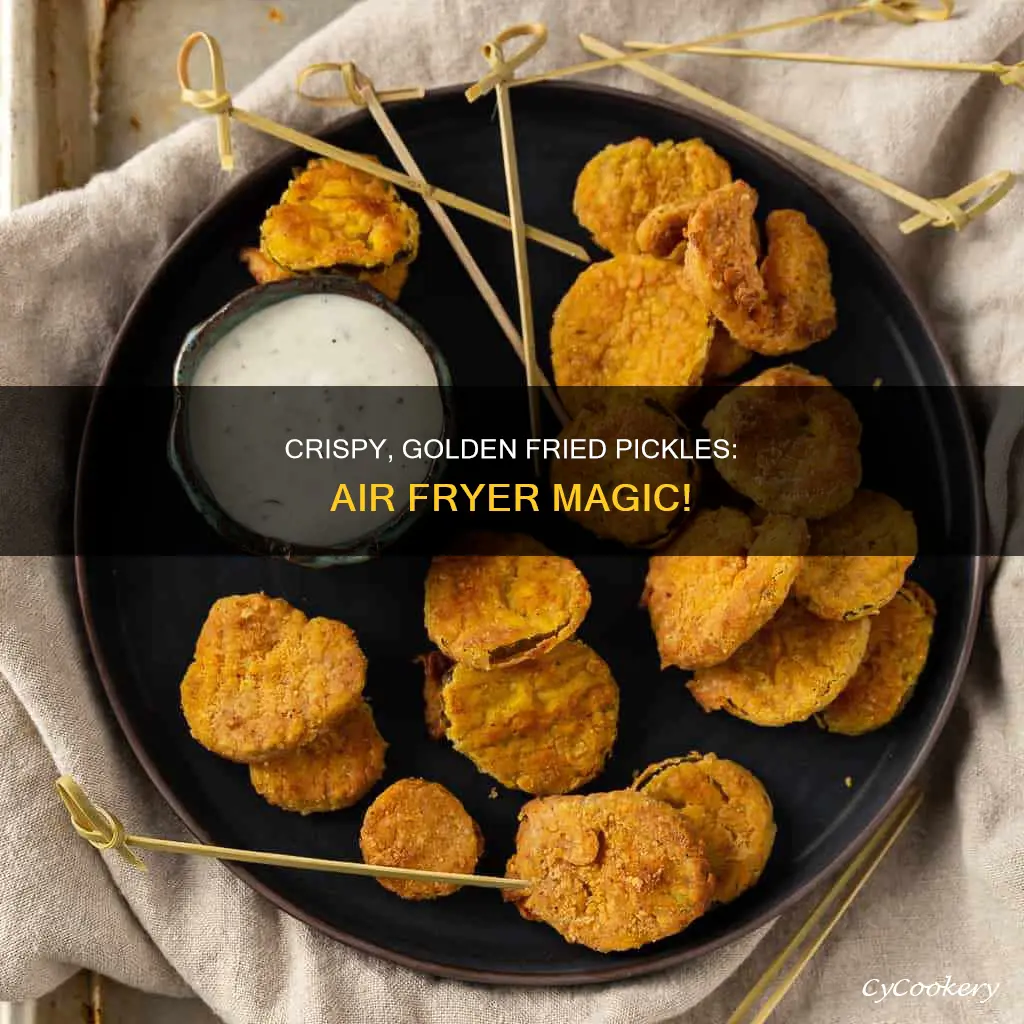 how to cook frozen fried pickles in air fryer