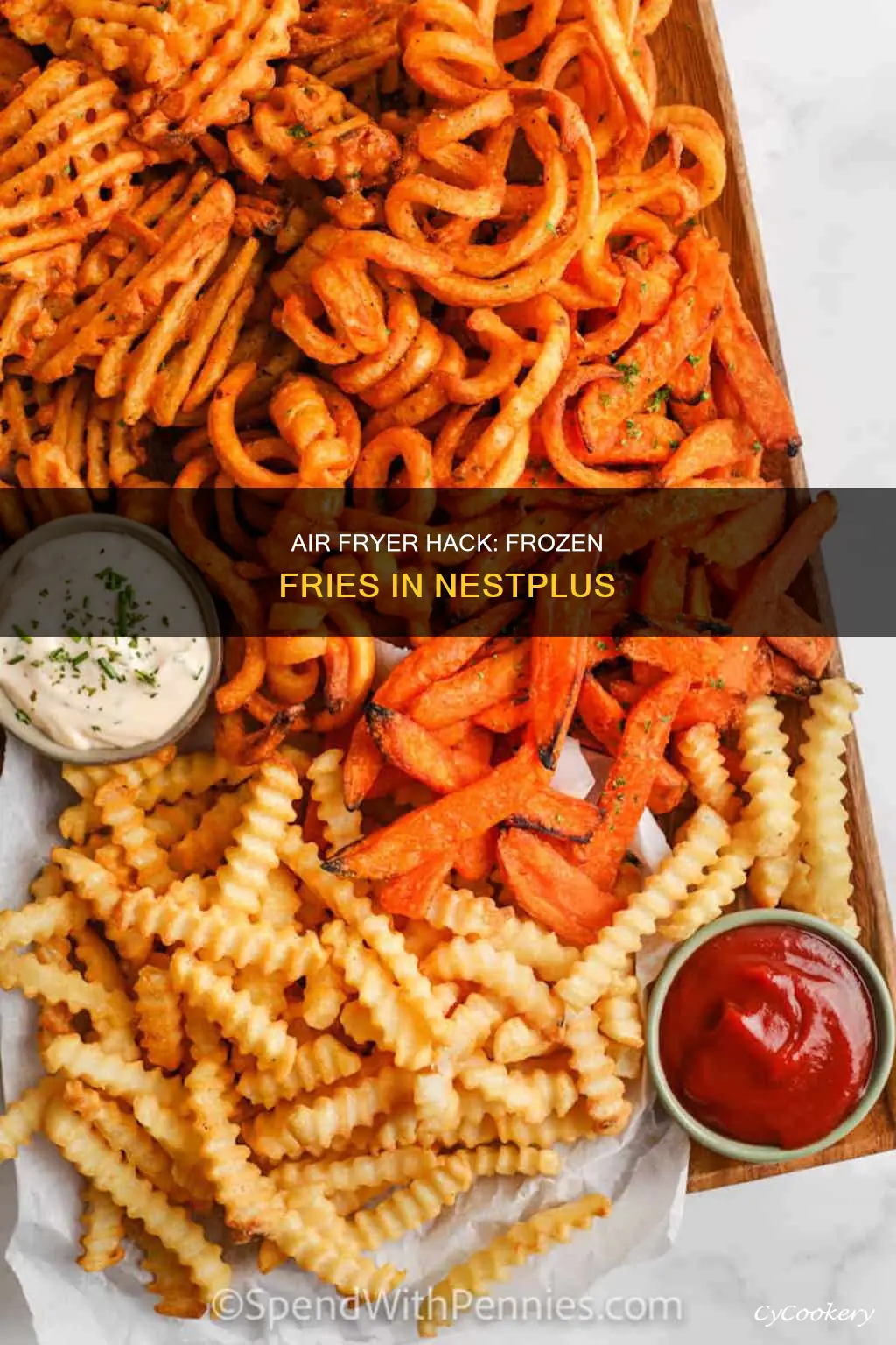 how to cook frozen fries in a nestplus air fryer