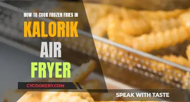 Crispy Frozen Fries: Air Fryer Magic with Kalorik