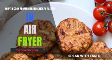 Crispy, Quick-Cooked Chicken: Air Fryer Grilled Patty Perfection