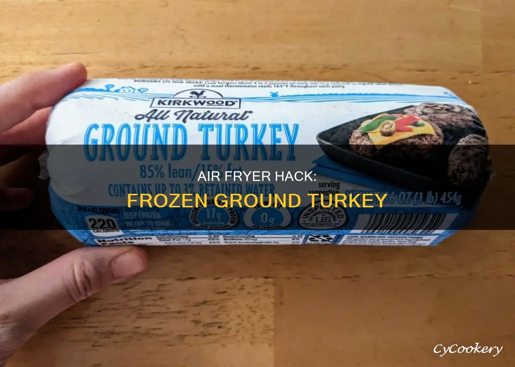 how to cook frozen ground turkey in air fryer