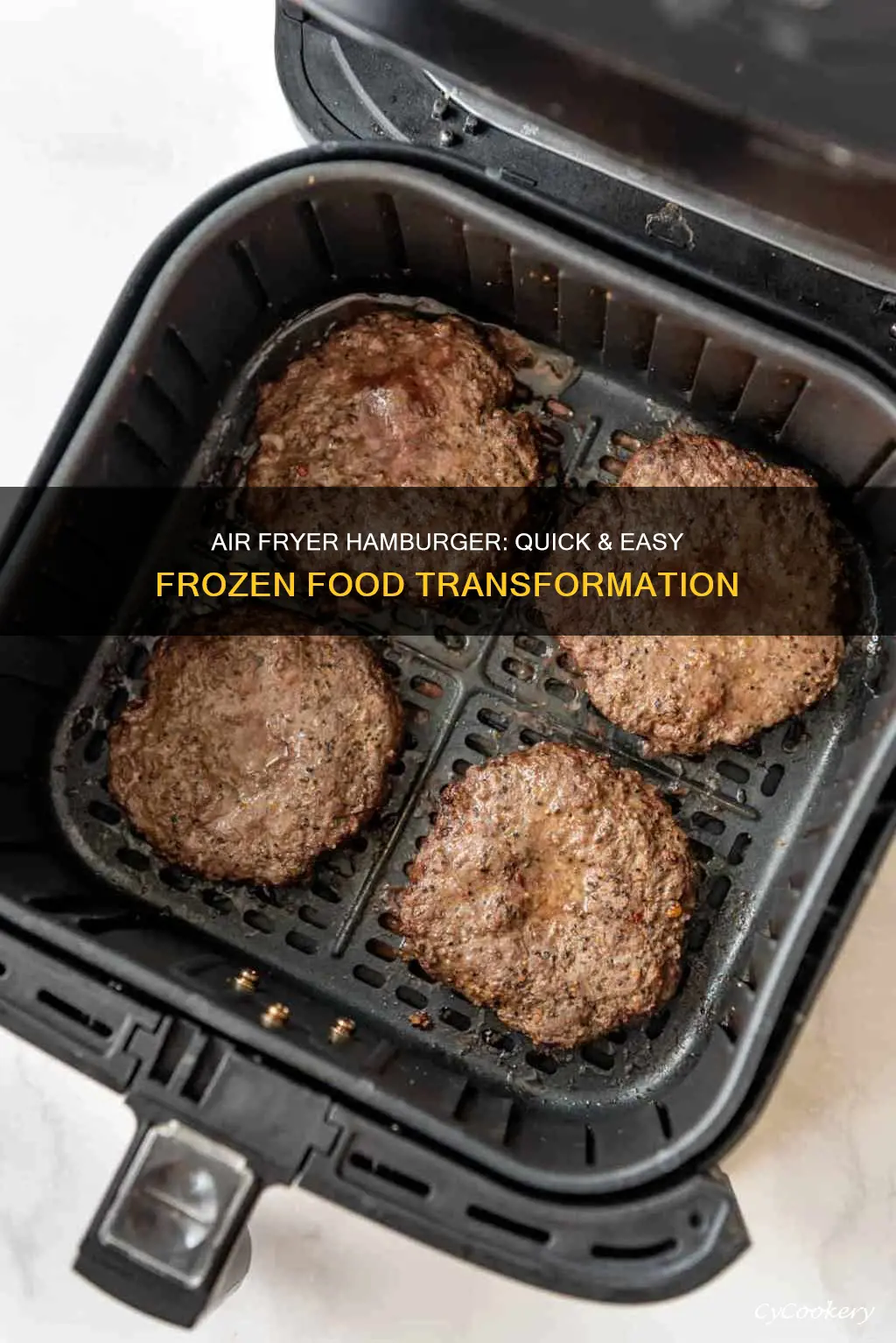 how to cook frozen hamburger in an air fryer