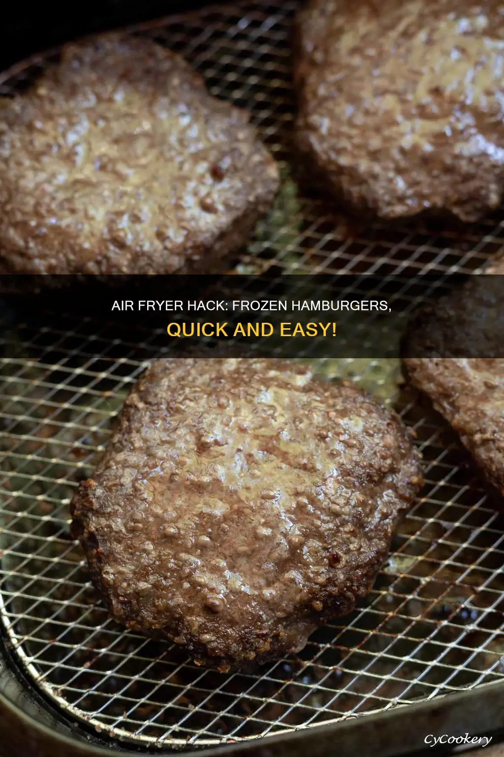 how to cook frozen hamburger in an air fryer