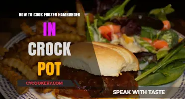 Easy Crock Pot Cooking: Frozen Hamburgers, Delicious Results