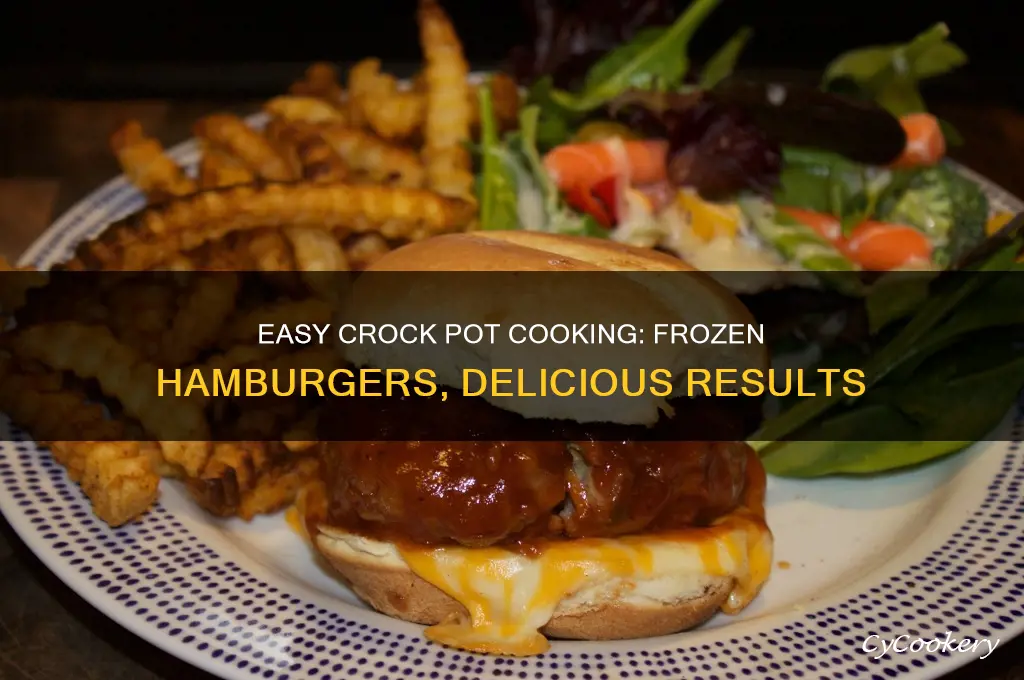 how to cook frozen hamburger in crock pot