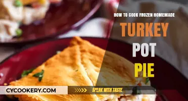 Quickly Cook Frozen Homemade Turkey Pot Pie