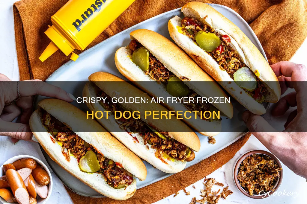 how to cook frozen hot dog in air fryer