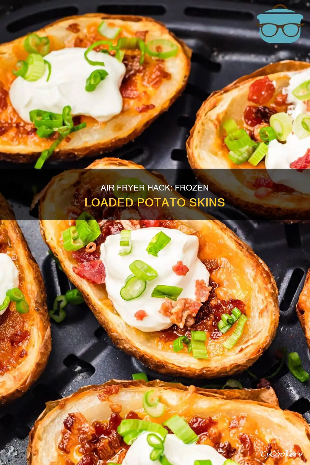 how to cook frozen loaded potato skins in air fryer