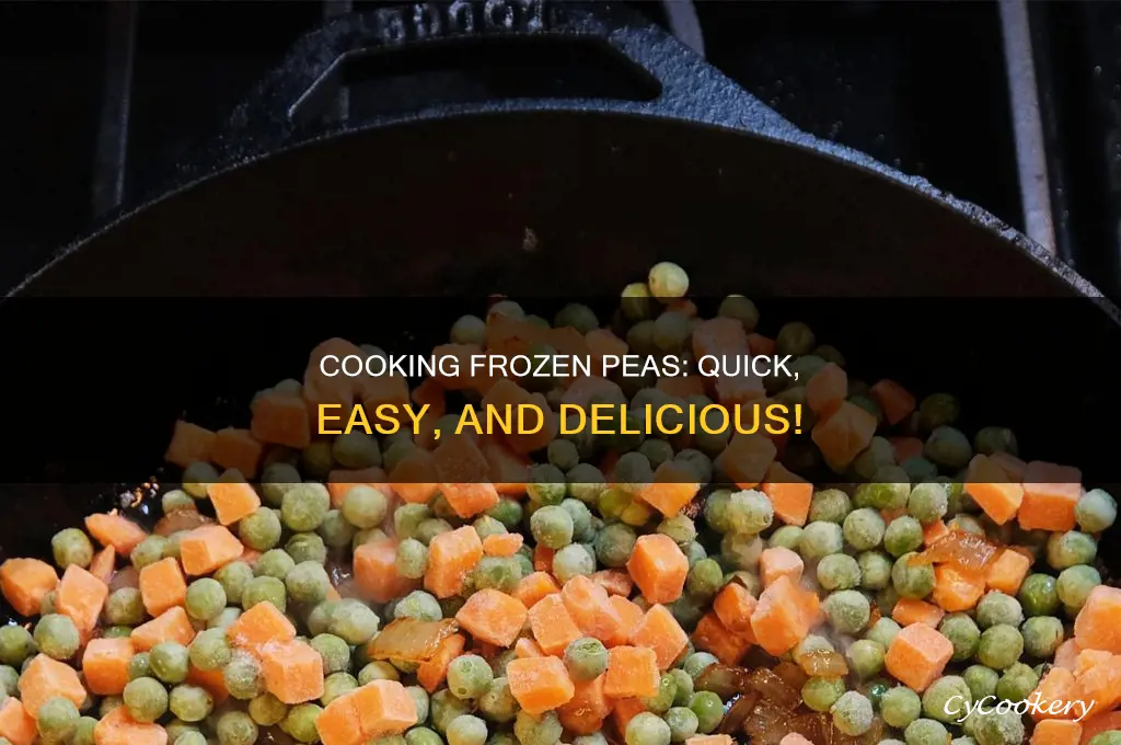 how to cook frozen peas in a pot