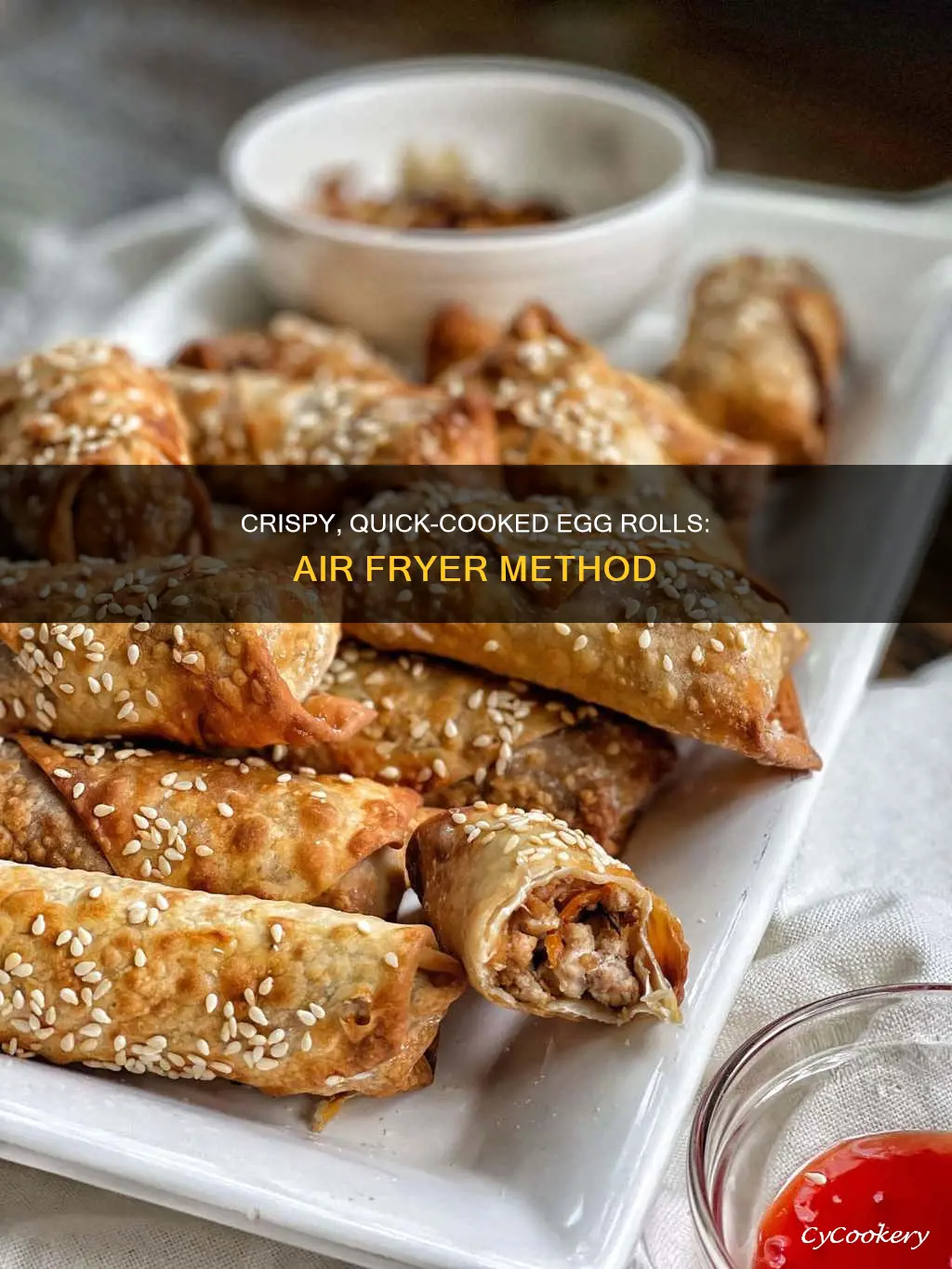 how to cook frozen pork egg rolls in air fryer