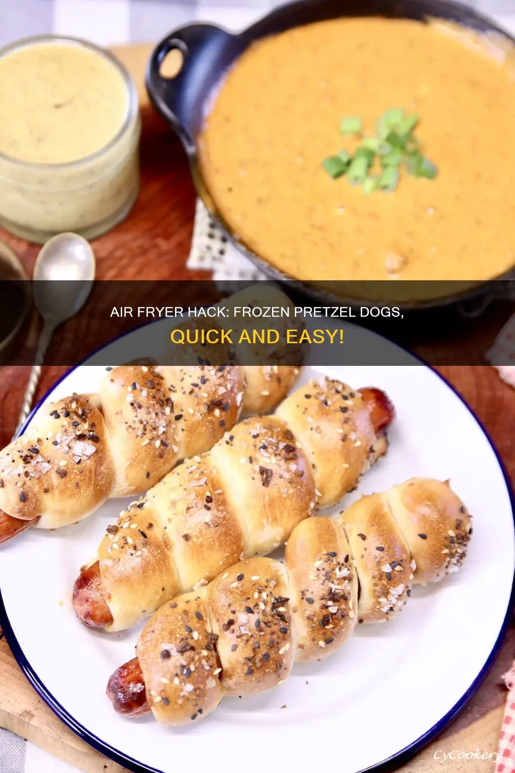 how to cook frozen pretzel dogs in air fryer