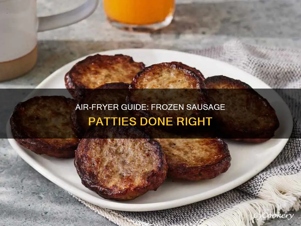 how to cook frozen raw sausage patties in air fryer