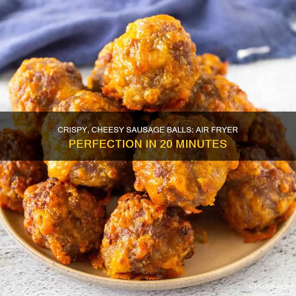 how to cook frozen sausage balls in an air fryer