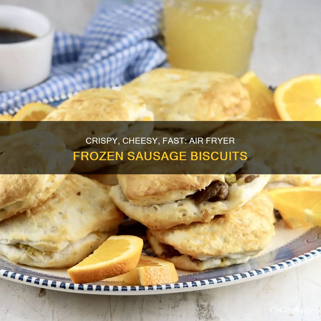 how to cook frozen sausage biscuits in air fryer