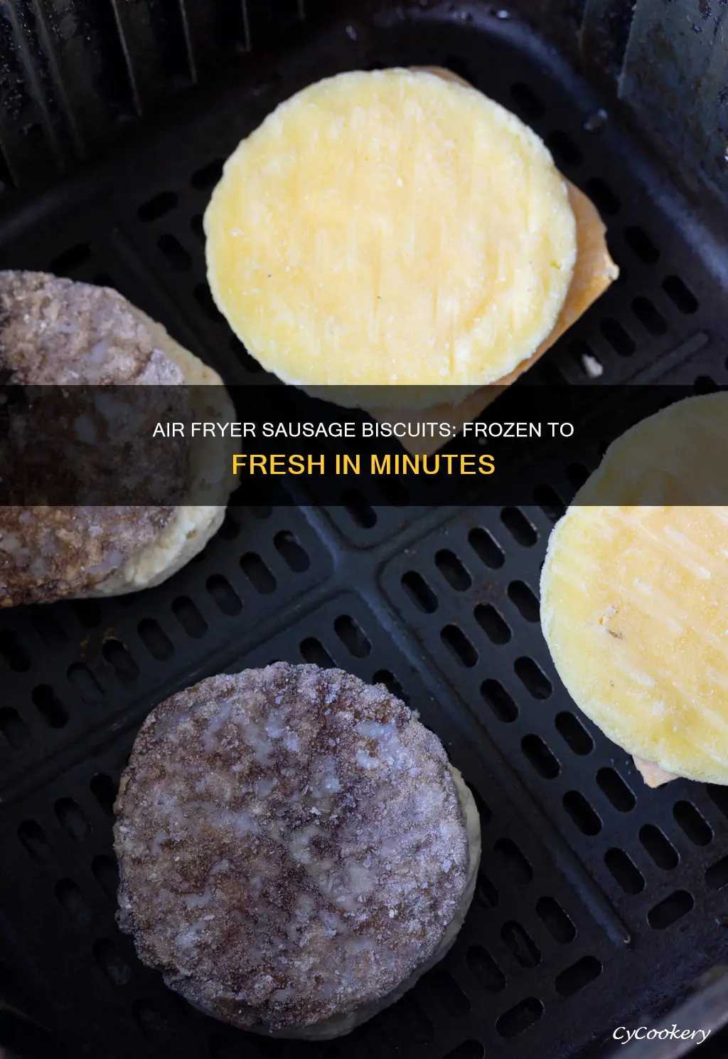 how to cook frozen sausage biscuits in air fryer
