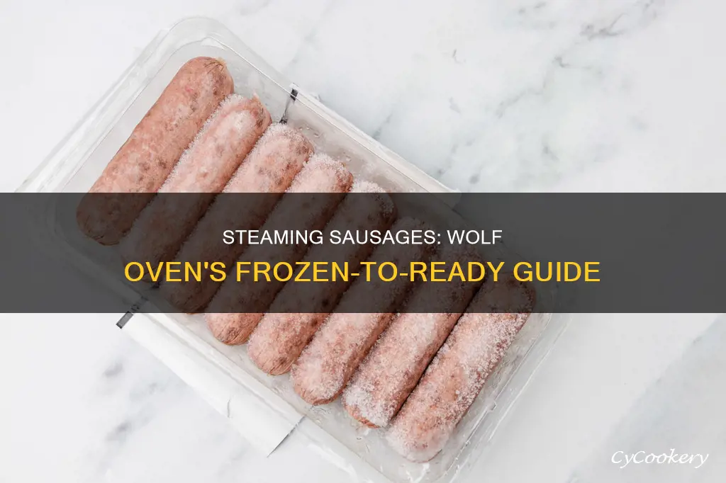 how to cook frozen sausage in wolf steam oven