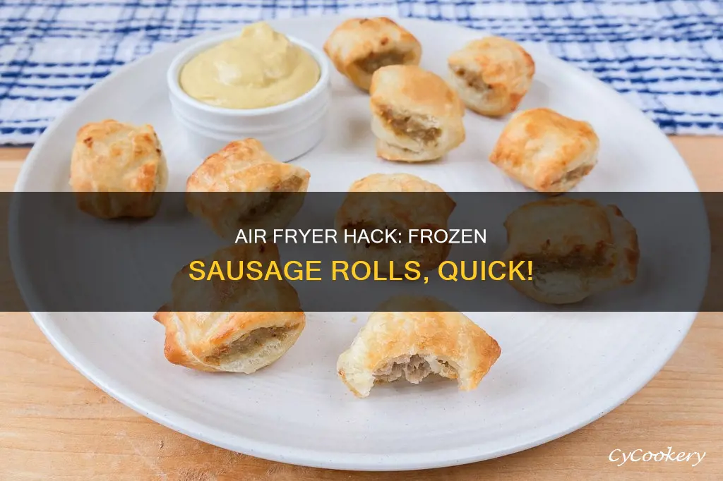 how to cook frozen sausage rolls in air fryer