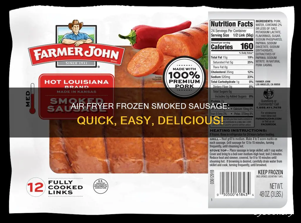 how to cook frozen smoked sausage in air fryer