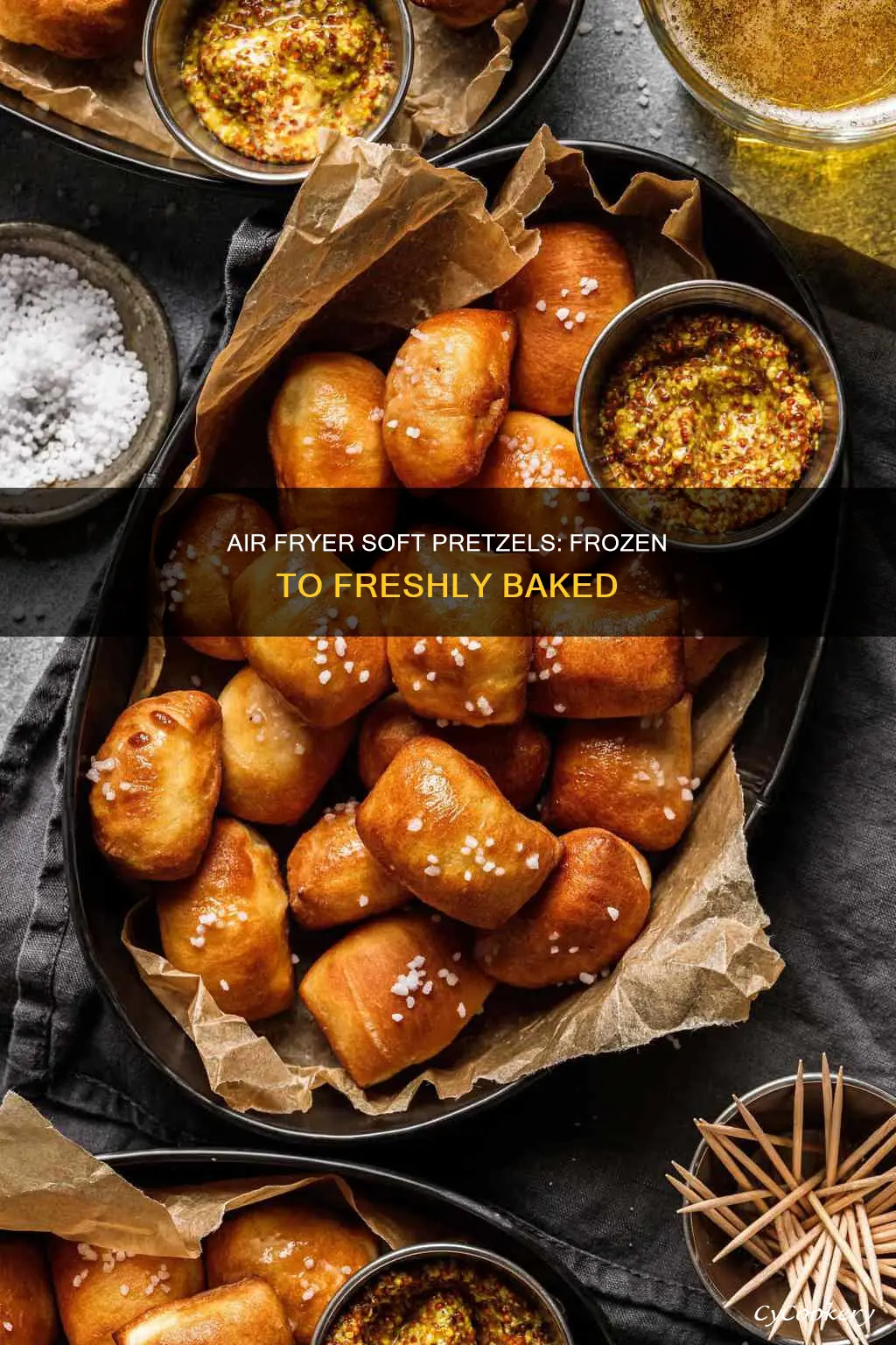 how to cook frozen soft pretzels in air fryer
