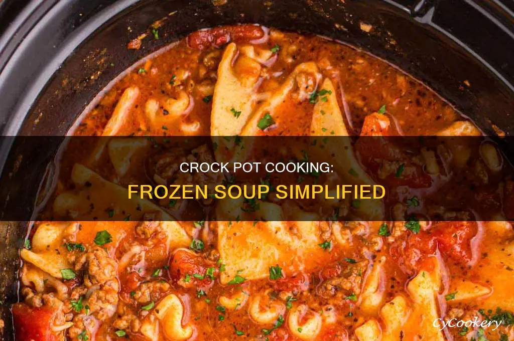 how to cook frozen soup in crock pot