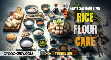 Steam Rice Flour Cake: Cooking Frozen Delights