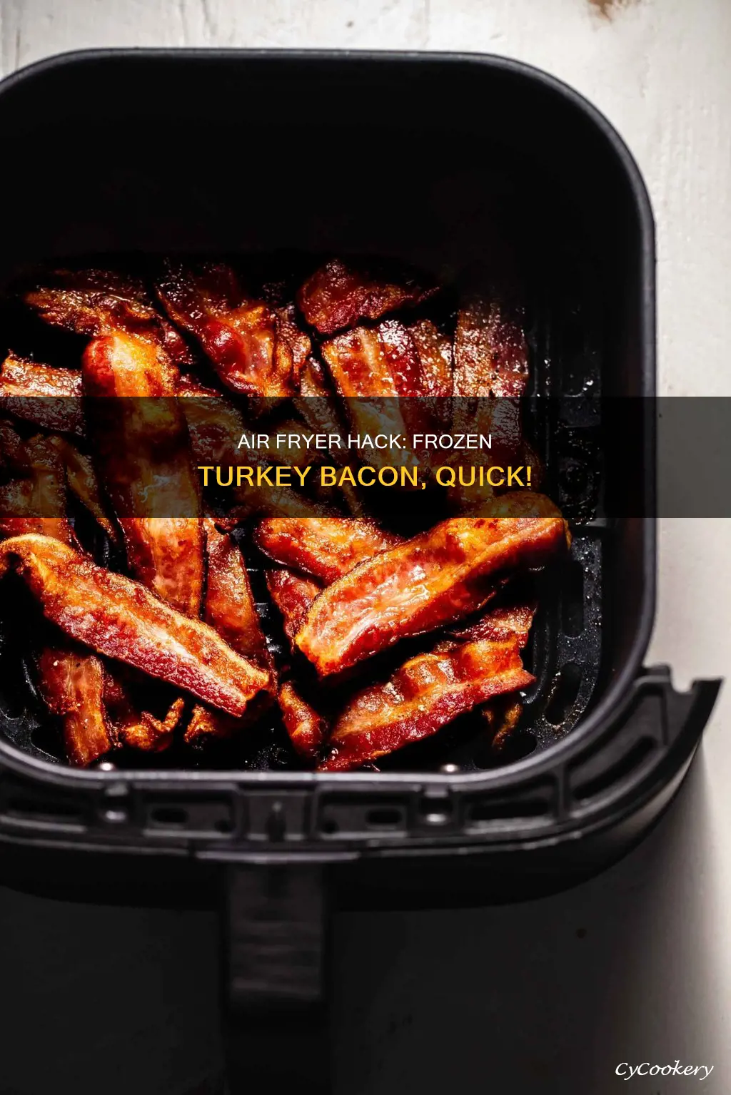 how to cook frozen turkey bacon in air fryer
